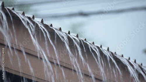 El nino and Climate change cause wet microburst (rain bomb) intense rainfall over a short period.
