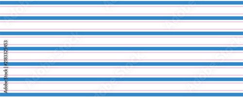 Vertical blue and pink lines fabric. Patterns for pajamas, tablecloths, or canvas bags.