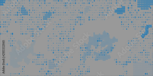 Subtle Gray Digital Camouflage Texture Background With Halftone Dot Pattern Abstract