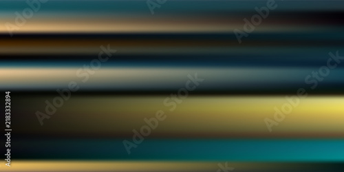 Abstract Gradient Striped Background With Horizontal Blur in Teal and Gold Tones for Modern Design