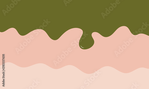 sakura matcha melted dripping