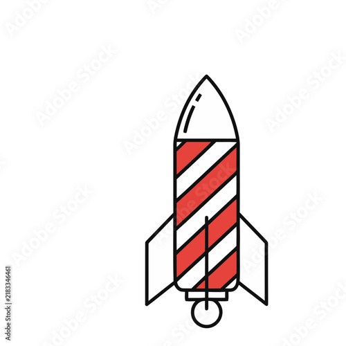 Stylized Rocket Icon