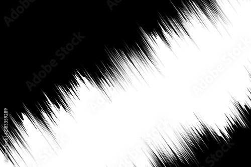 Canvastavla Reverse diagonal black grunge brush frame enhances visual impact on transparent backdrops