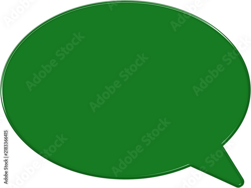 bubble chat element design in a modern glass style