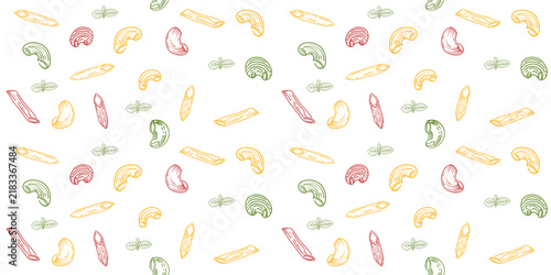 pasta seamless pattern background. Background paste. seamless patter paste