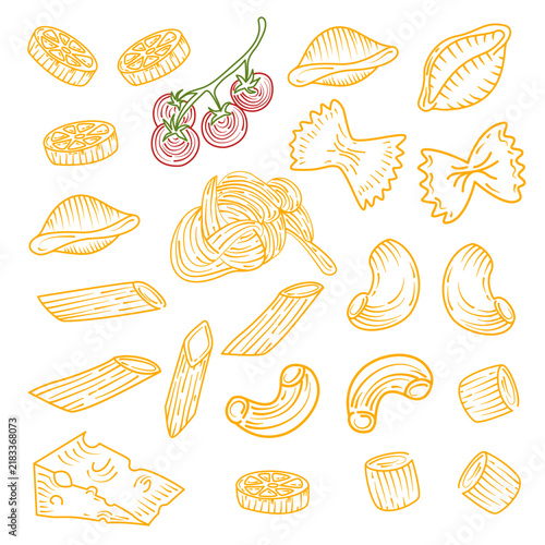 pasta seamless pattern background. Background paste. seamless patter paste
