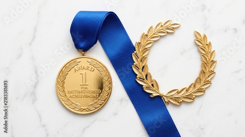 Gold medal with 
