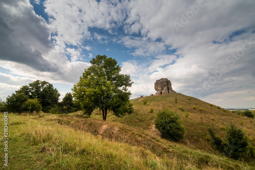 The famous geological monument is the Devil's Stone (or Giant Stone) in the v...