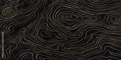 abstract gold topographic map line background vector luxury golden topographic contour lines seamless design pattern
