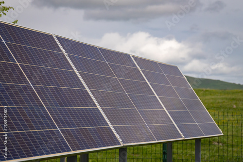 Photography Solar panels are collecting sunlight, converting it into clean, sustainable ener
