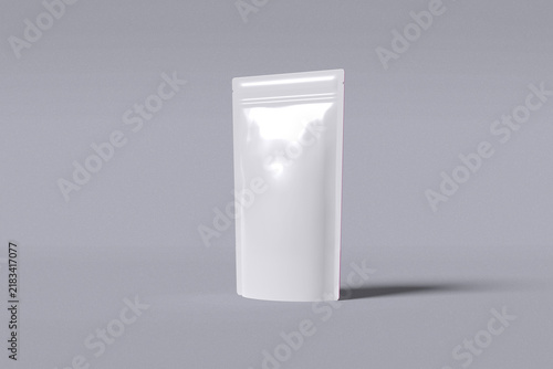 Realistic Coffe Pouch Blank 