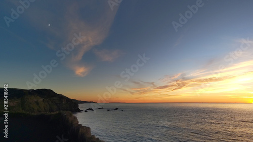 Sunset over the sea, Ilfracombe