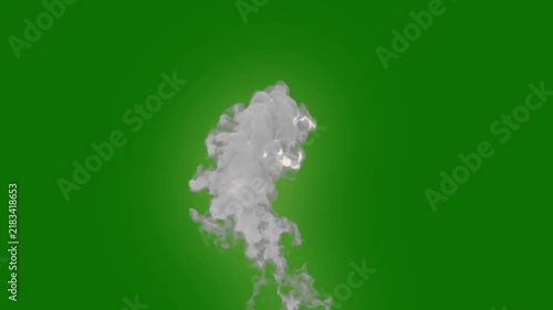 Realistic fire flame vfx animation overlay on green screen