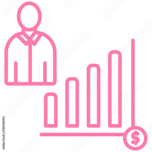 Foto Broker Line Icon Style