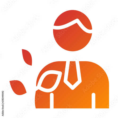 Ecologist Line Icon Style