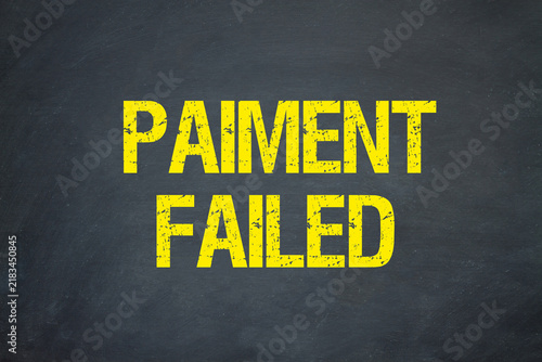 Plakat Payment failed