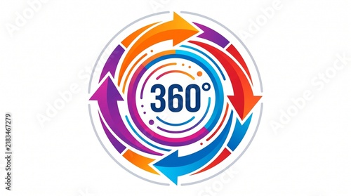 A colorful vector logo featuring 