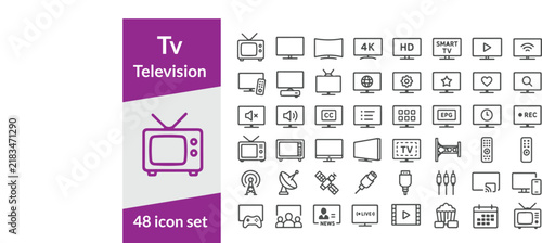 48 tv remote control flat style flat buttons power