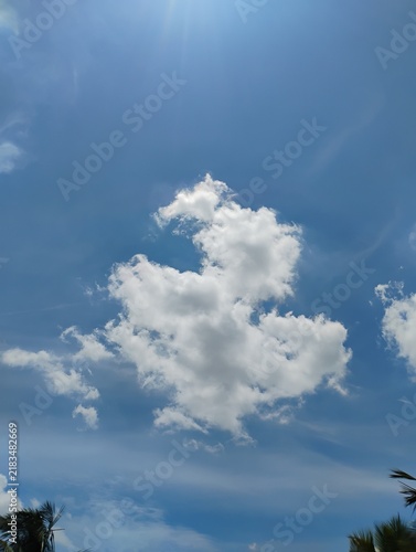 blue sky with clouds