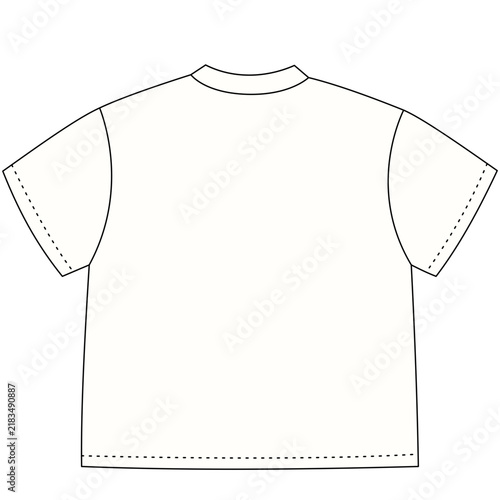 Oversized Blank t shirt mock up back view