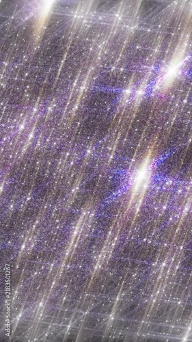 Elegant metallic silver and purple shimmering texture. Diagonal glittering light streaks for festive luxury backgrounds.