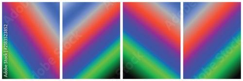 Abstract colorful diagonal gradient background with vibrant red blue and green color transitions