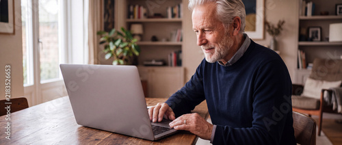 Senior learning artificial intelligence at home