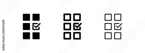 Foto Task Management and Checklist Grid Icon Set