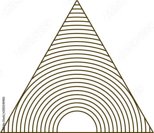 Line Geometric shape design Printable  