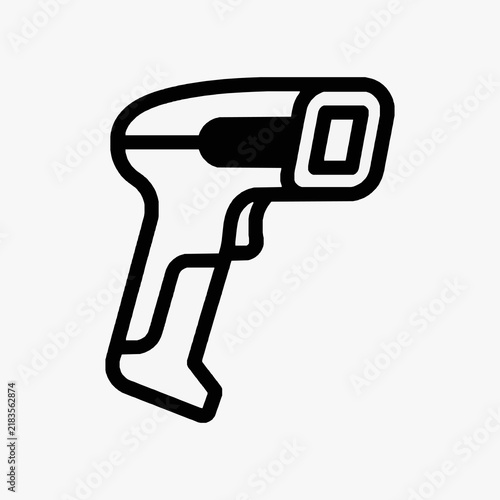 Clean Black and White Minimalist Icon of a Shopping Cart with a Zero or Circular Symbol with high quality professional line art symbols for modern creative design and digital branding projects