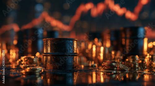 Mixed Commodity Market Performance Analysis with Crude Oil and Industrial Metals Chart