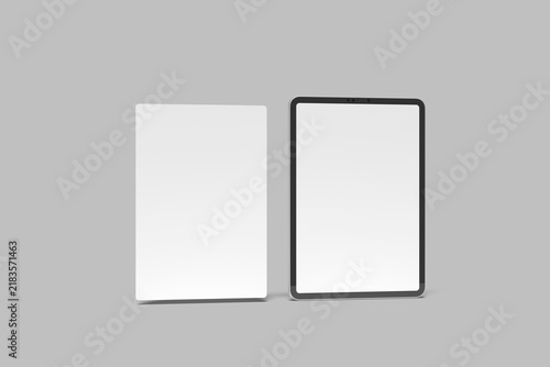 Realistic Tablet Screen Website Blank Mockup 
