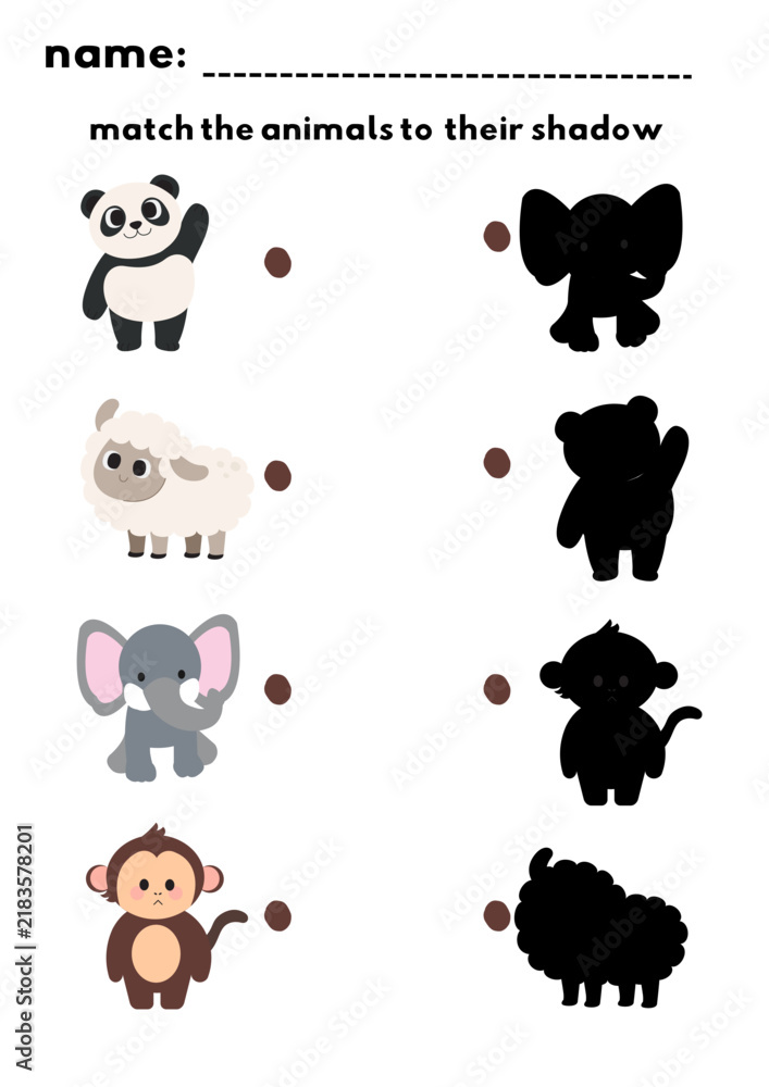 Obraz premium worksheet for kids