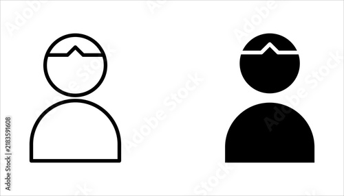 User Profile Icon Set. Gender Representations and Professional Identity Symbols. Social Media, Networking, and Communication. Isolated Vector Illustration.