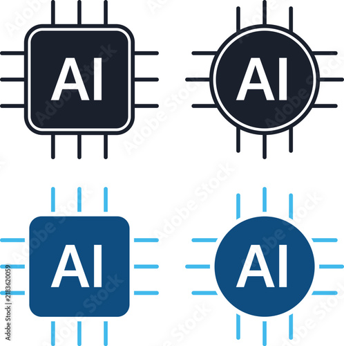 AI chip, processor, microchip, CPU, semiconductor, artificial intelligence, AI icon, circuit, motherboard, computer hardware, technology icon, tech chip, machine learning, smart chip, AI processor, in