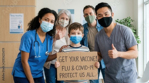 Diverse Group Encourages Vaccination With Positive Message