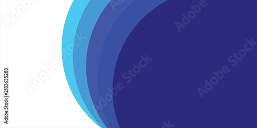 PrintAbstract White Background with Layered Shades of Blue Concentric Circle Arcs Modern Corporate Design