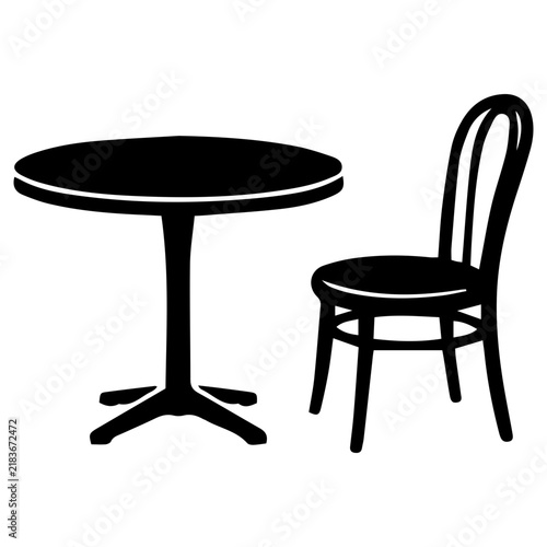 Café Table and Chair