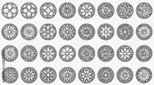 Elegant Gothic Rose Window Designs Collection for Architectural Projects