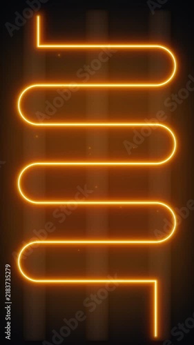 Warm Current Flowing Through Underfloor Heating Pipes Installation