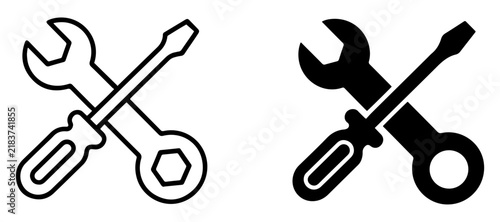 Foto wrench screwdriver settings repair icon