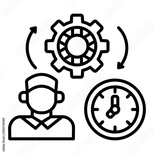 Obraz na plátne Productive Icon