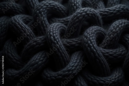 Intricate black wool felt texture High-resolution background , felt pattern, wool