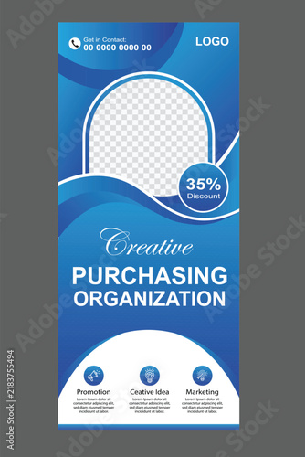 Roll Up Banner Template for Business Promotion