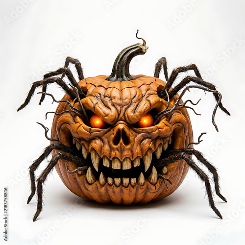 halloween spider isolated on white background