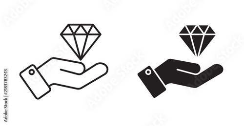 it is a visual graphic symbol—such as a diamond, a handshake, or a target—used to represent core principles, ethics, company culture, or economic worth in digital and print design.