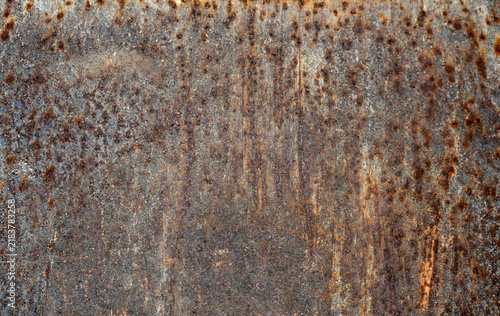 Fotografie Rustic rusty iron metal old dirty cracked peeling aged vintage retro texture background