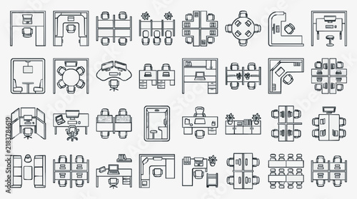 Creative Office and Home Workspace Layouts Collection for Interior Design Inspiration