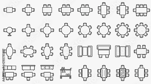 Diverse Collection of Office and Conference Furniture Layouts for Modern Spaces