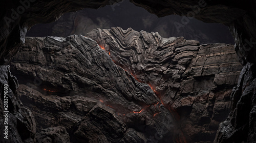 Colliding Tectonic Plates Beneath Earth's Surface